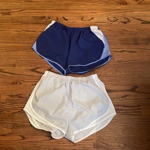 2 Pairs of women’s nike running shorts